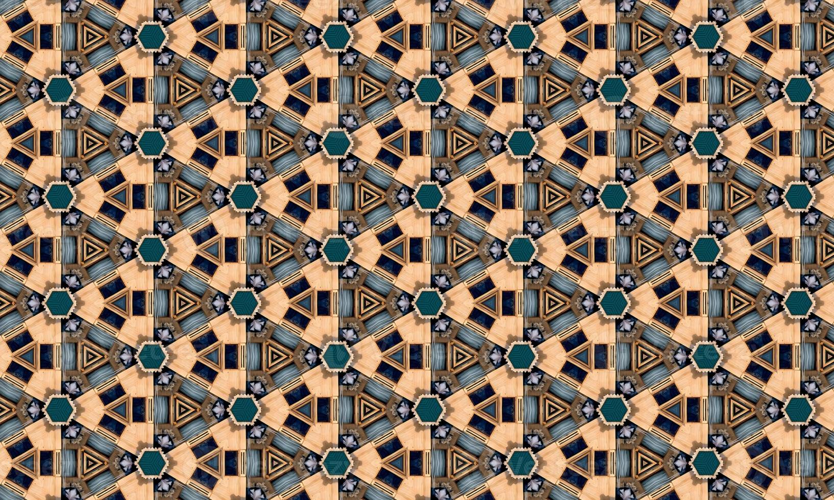 Seamless repeating colorful slanting kaleidoscopic pattern for backgrounds, design and wallpapers. High quality illustration photo
