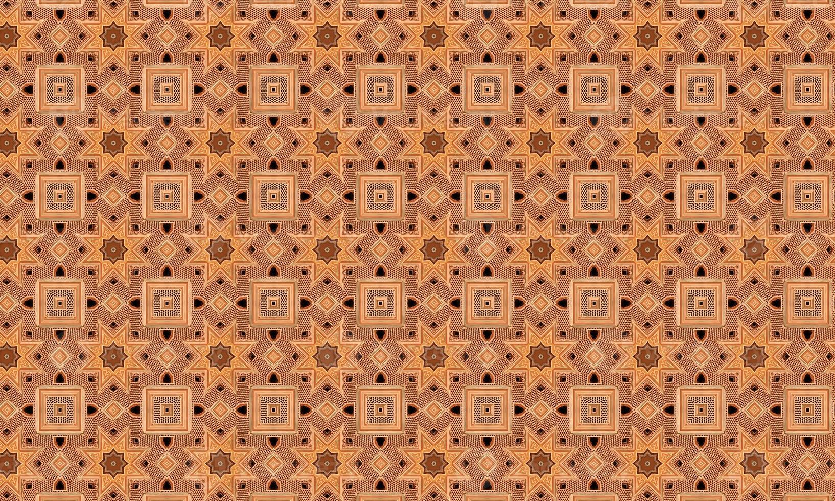 Trendy Seamless Pattern, Abstract Background. Tileable Geometric Grunge Repetitive Retro Background. Bizarre Art Illustration photo