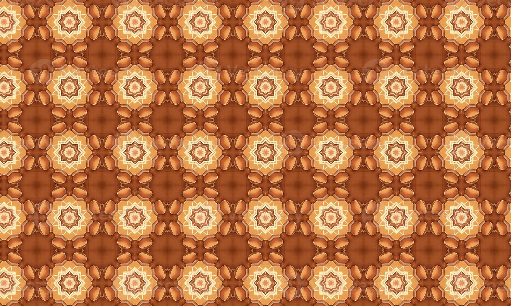 Trendy Seamless Pattern, Abstract Background. Tileable Geometric Grunge Repetitive Retro Background. Bizarre Art Illustration photo