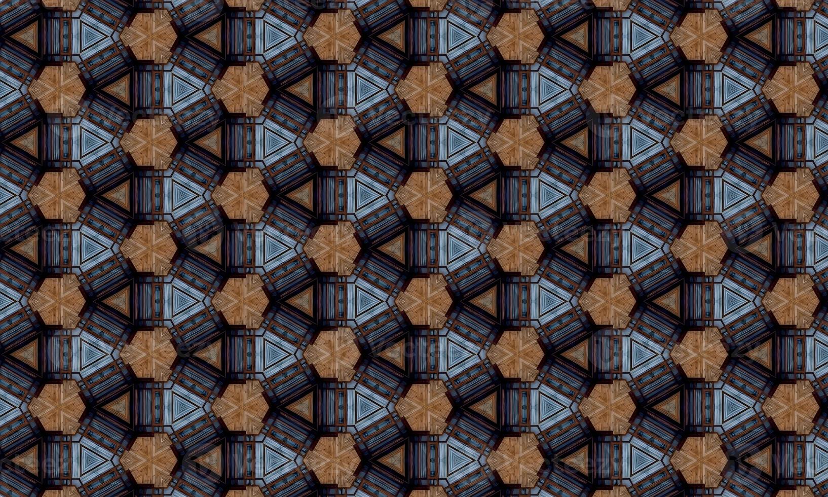 Seamless repeating colorful slanting kaleidoscopic pattern for backgrounds, design and wallpapers. High quality illustration photo