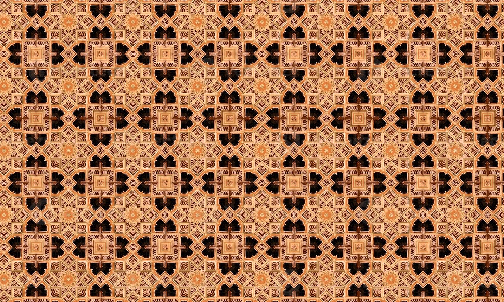 Trendy Seamless Pattern, Abstract Background. Tileable Geometric Grunge Repetitive Retro Background. Bizarre Art Illustration photo