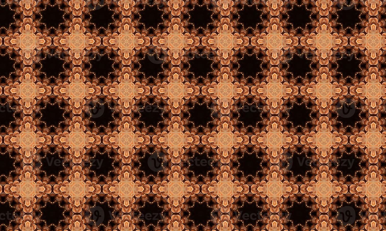 Trendy Seamless Pattern, Abstract Background. Tileable Geometric Grunge Repetitive Retro Background. Bizarre Art Illustration photo