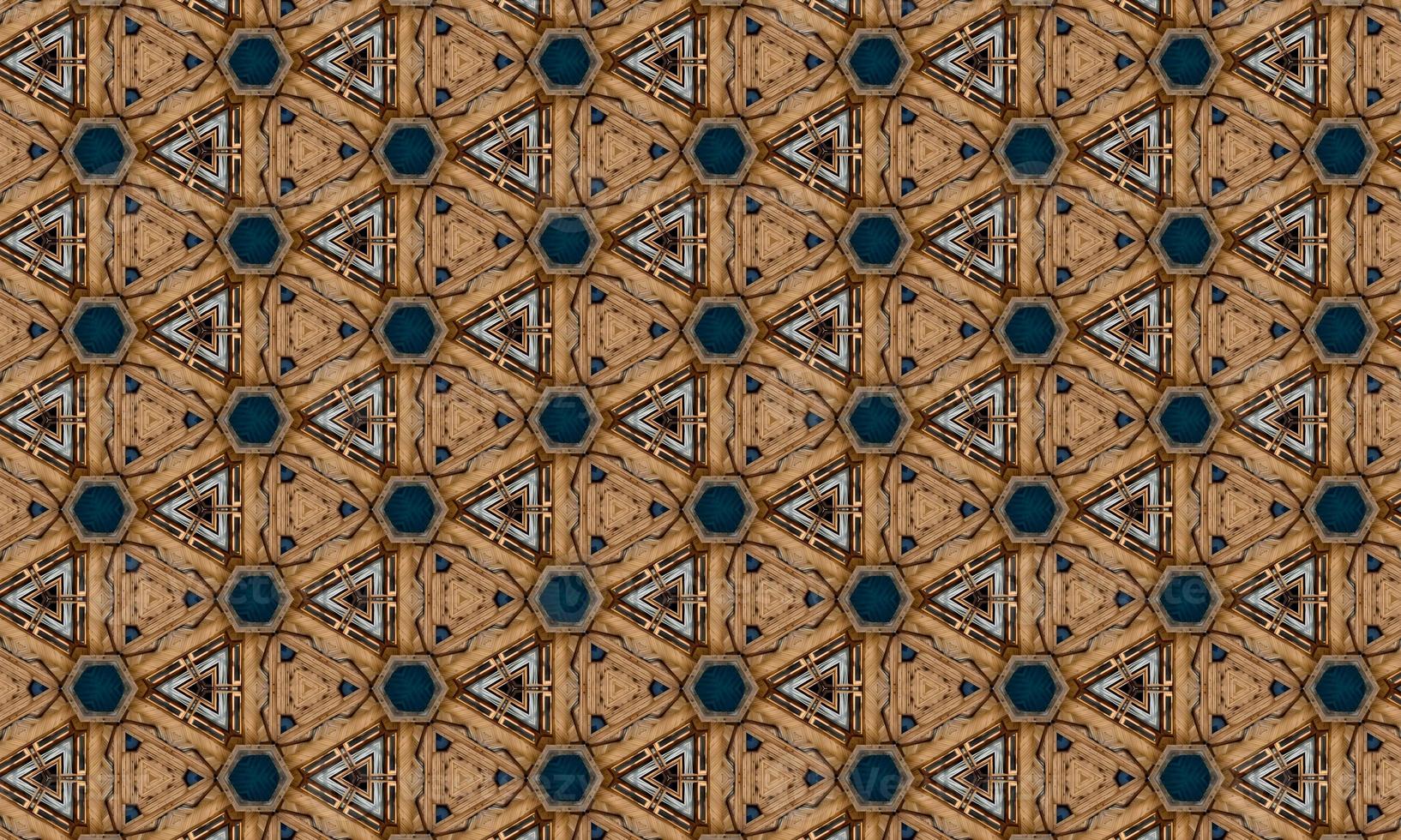 Seamless repeating colorful slanting kaleidoscopic pattern for backgrounds, design and wallpapers. High quality illustration photo