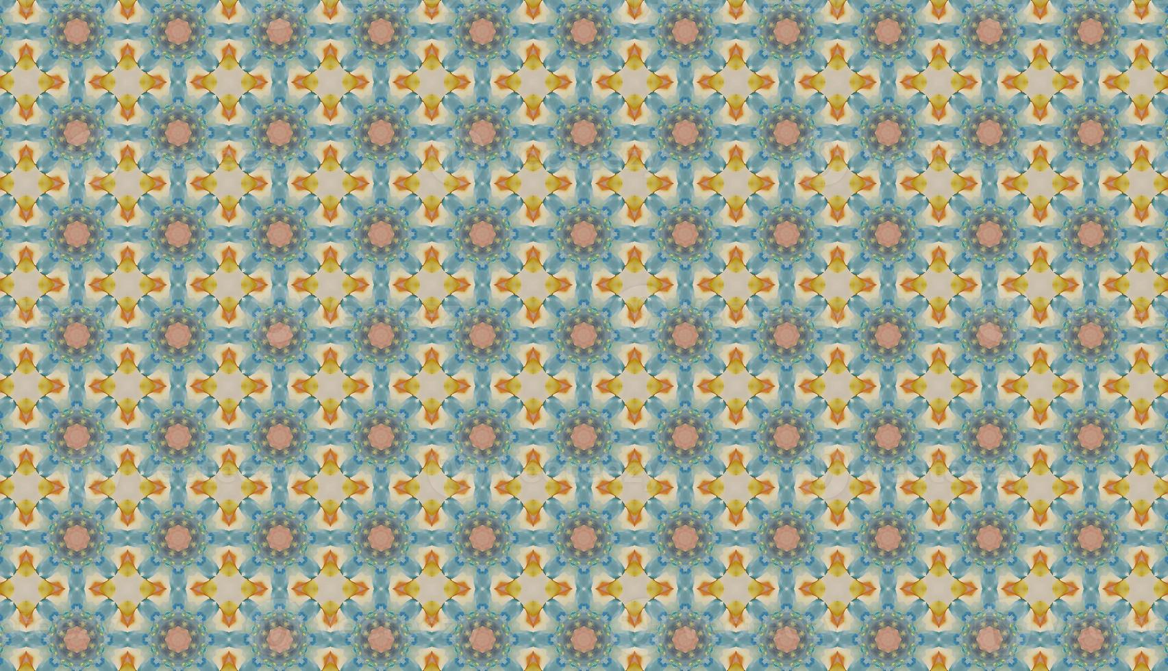 Trendy Seamless Pattern, Abstract Background. Tileable Geometric Grunge Repetitive Retro Background. Bizarre Art Illustration photo