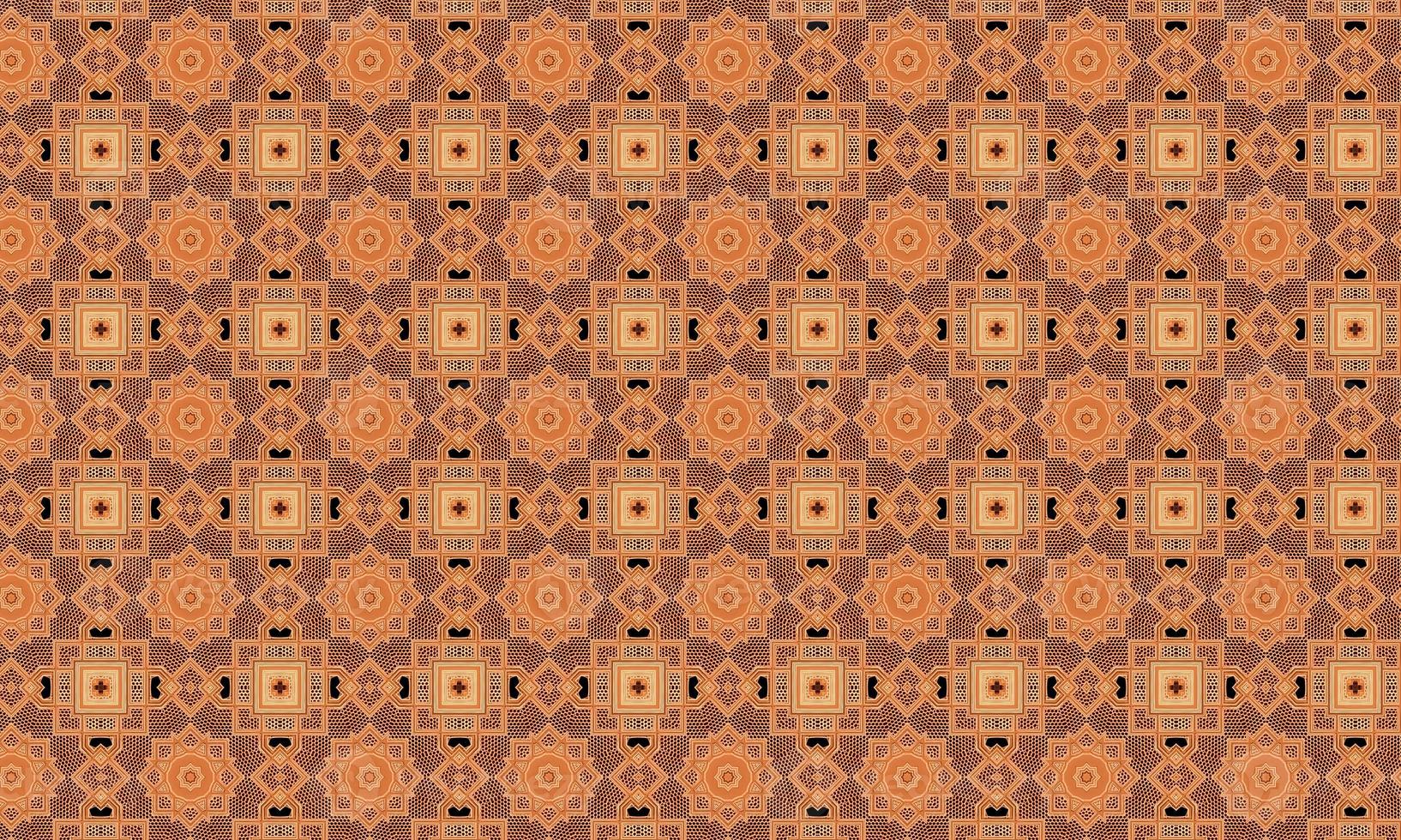Trendy Seamless Pattern, Abstract Background. Tileable Geometric Grunge Repetitive Retro Background. Bizarre Art Illustration photo