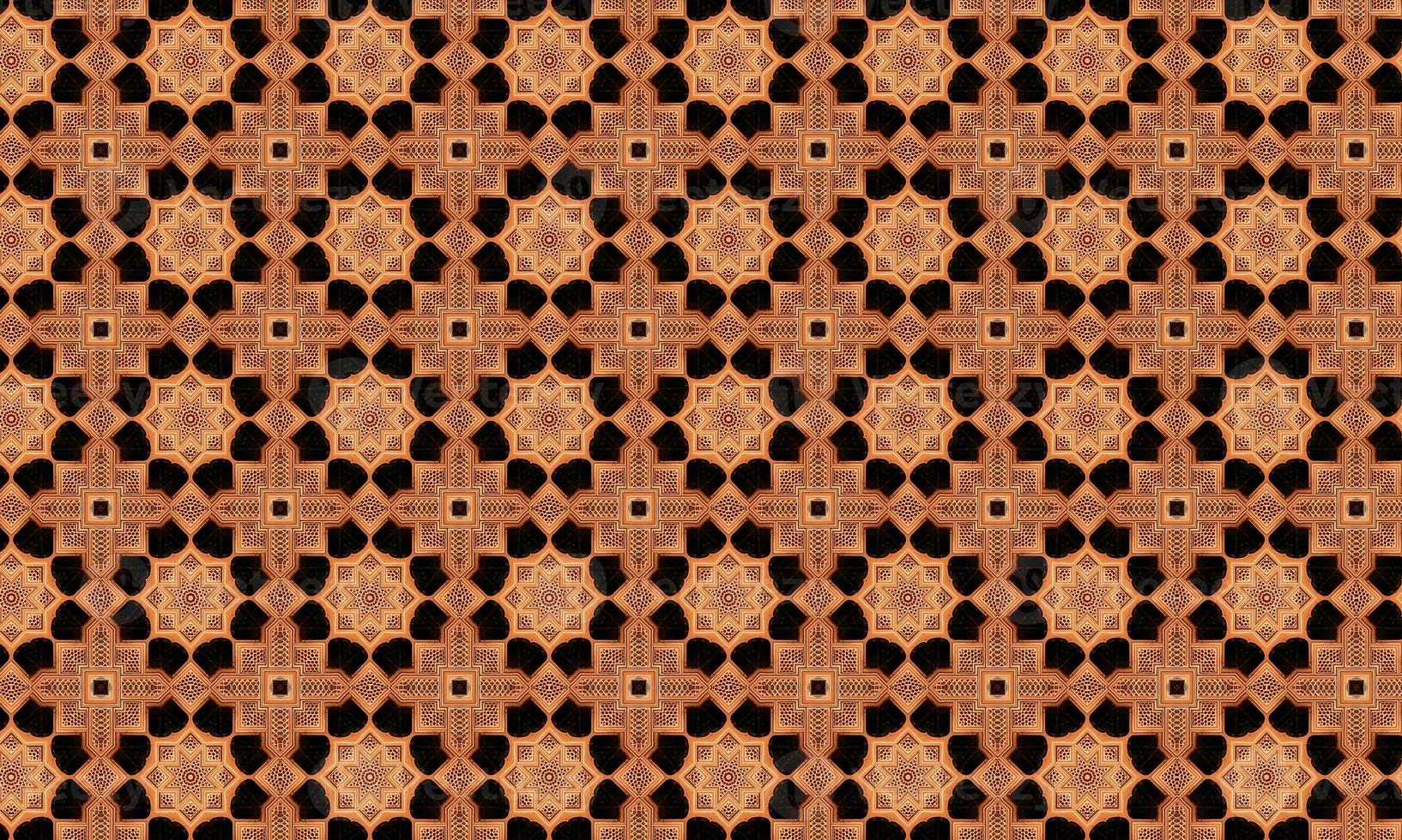 Trendy Seamless Pattern, Abstract Background. Tileable Geometric Grunge Repetitive Retro Background. Bizarre Art Illustration photo