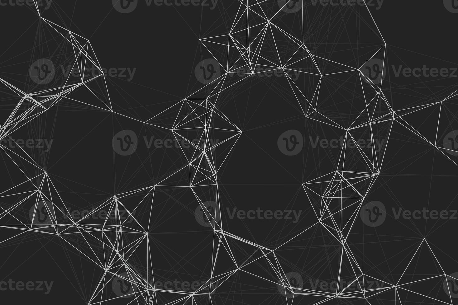 Trendy abstract minimalist geometric connection lines background. Outline polygonal 3d illustration art texture photo