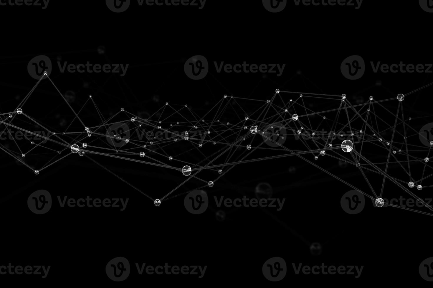 Abstract science and tech futuristic transparent geometric polygonal sphere background. Glassy liquid plexus connection structure 3d illustration photo