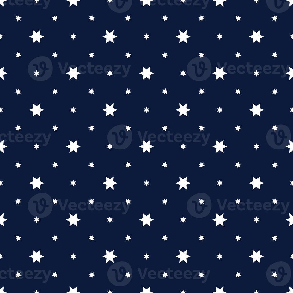 pattern of white stars on blue background photo