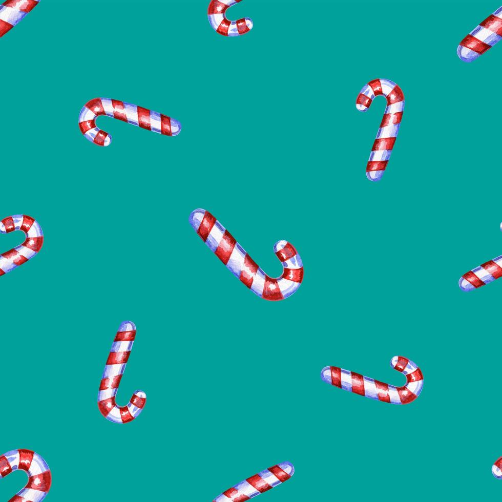 Christmas seamless pattern with cane lollipop photo