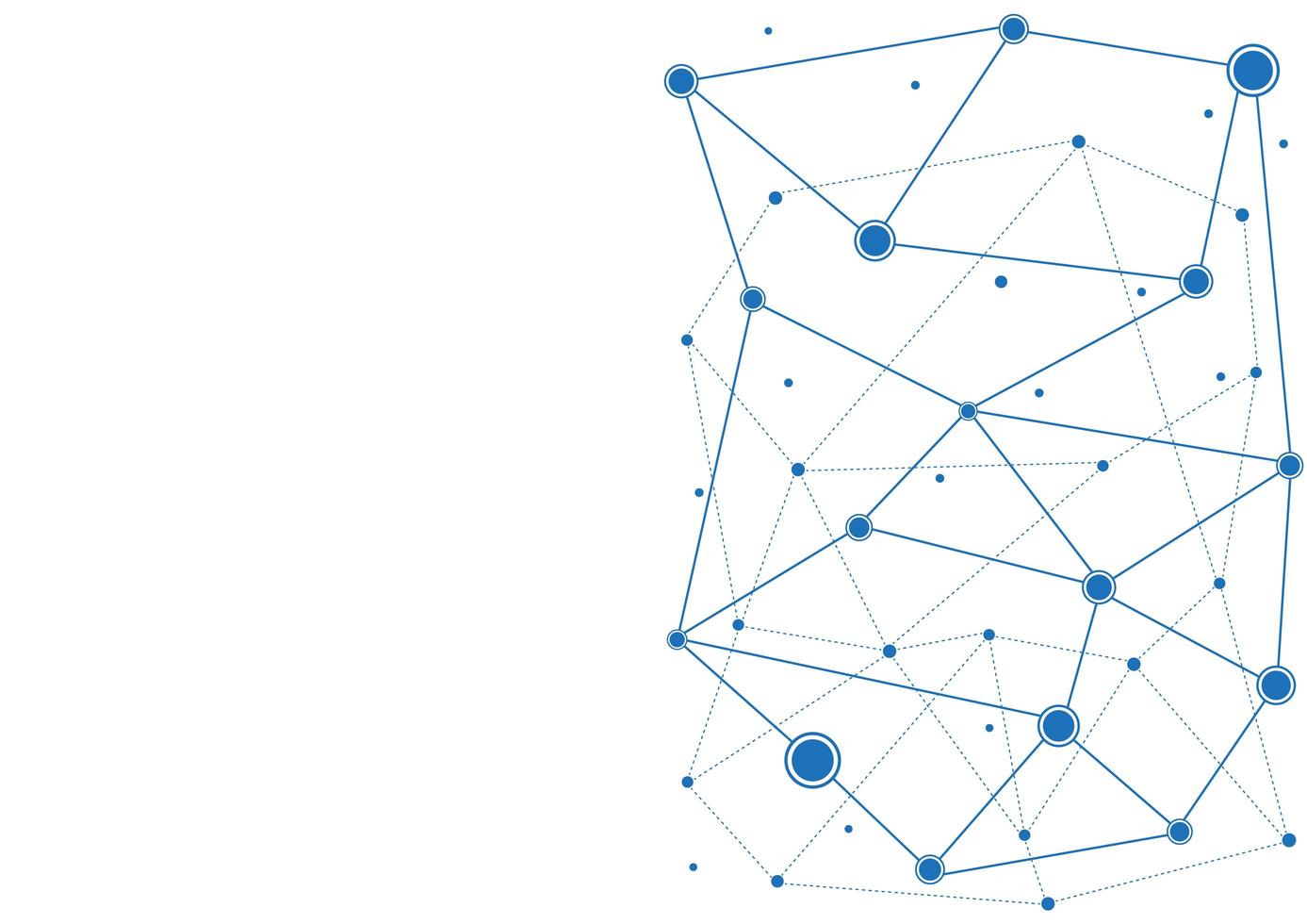 Connecting dots technology digital for global web white abstract background photo