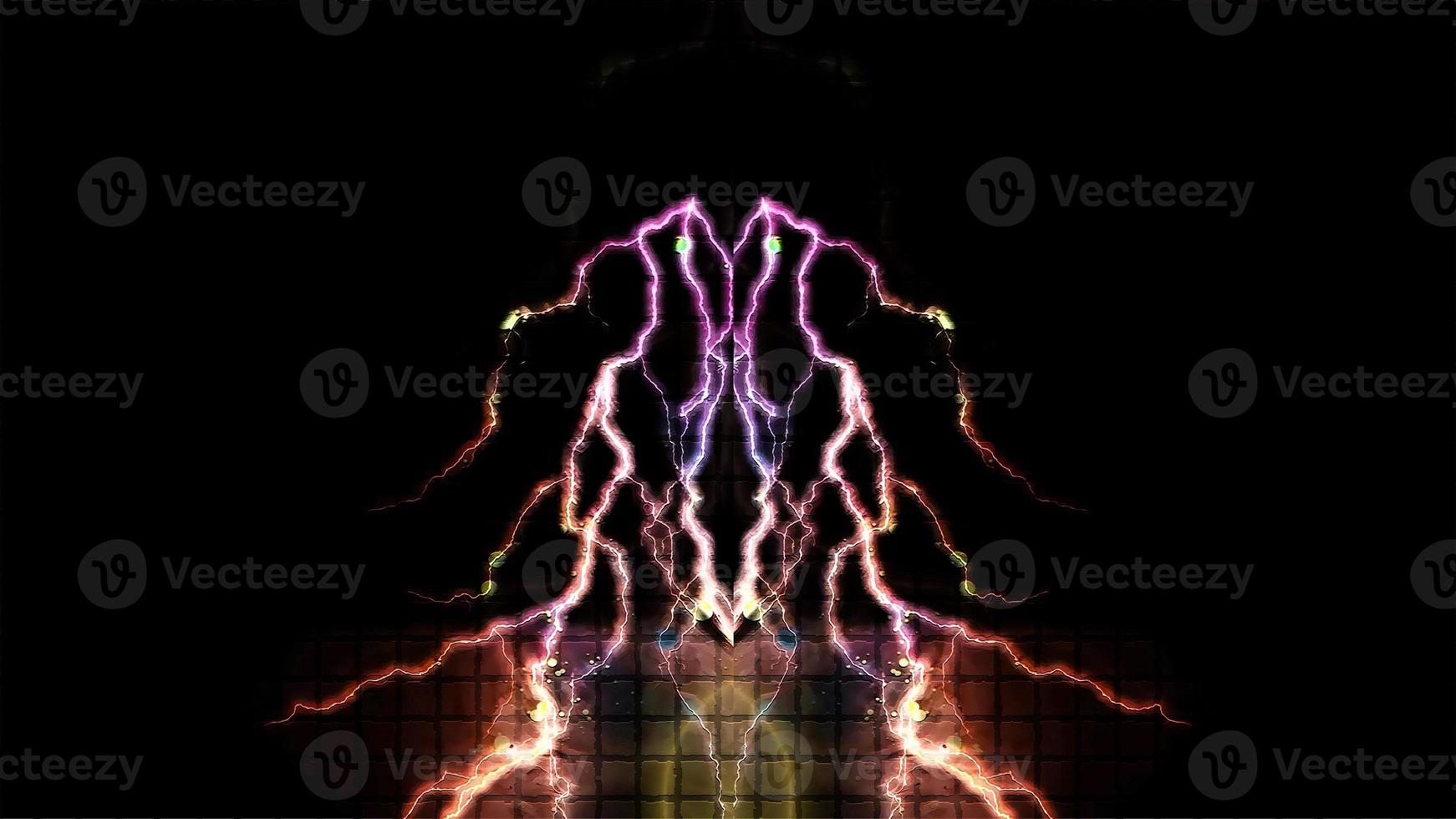 Lighting Electric Background Digital Illustration photo