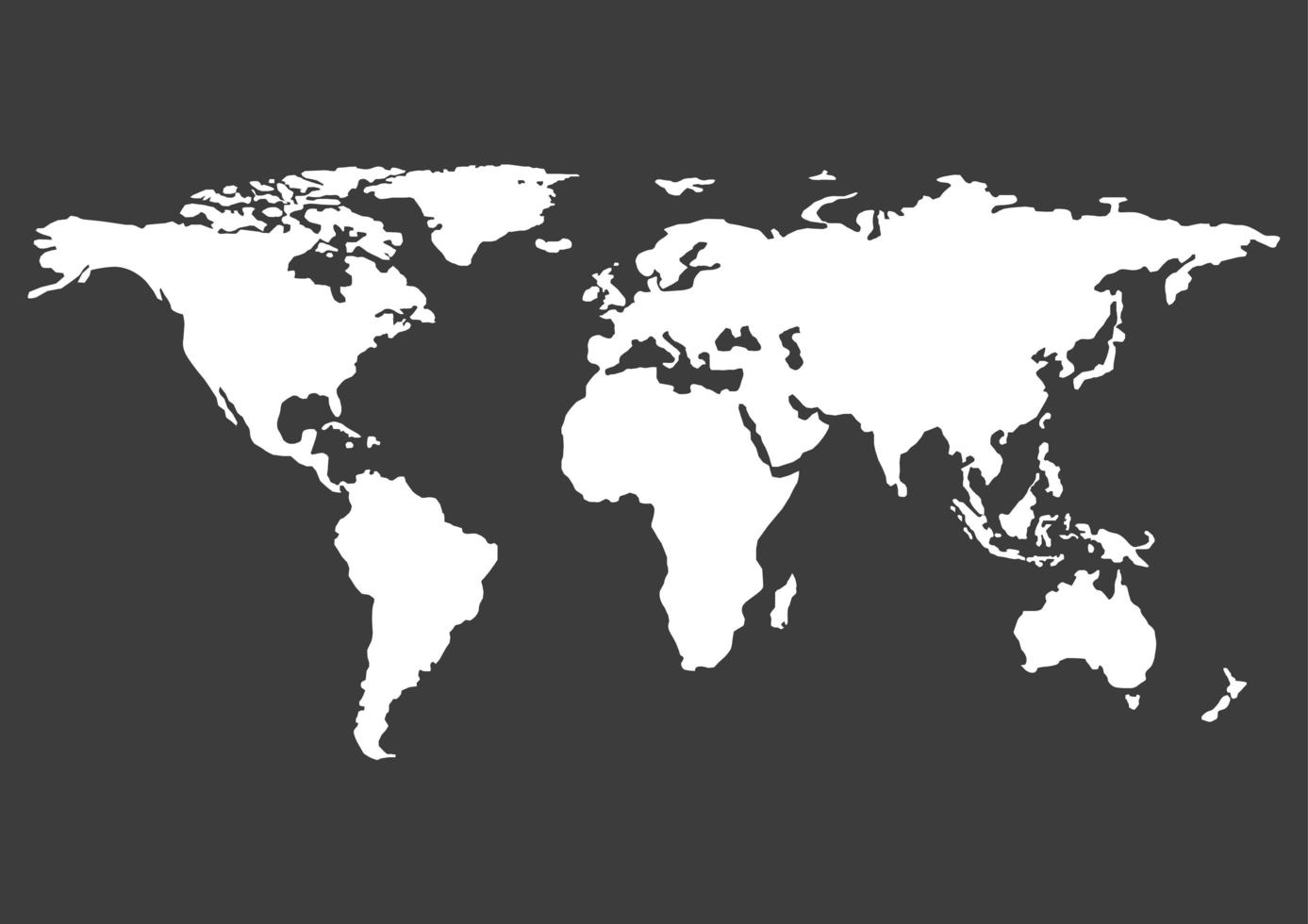 mapa mundo países separados foto