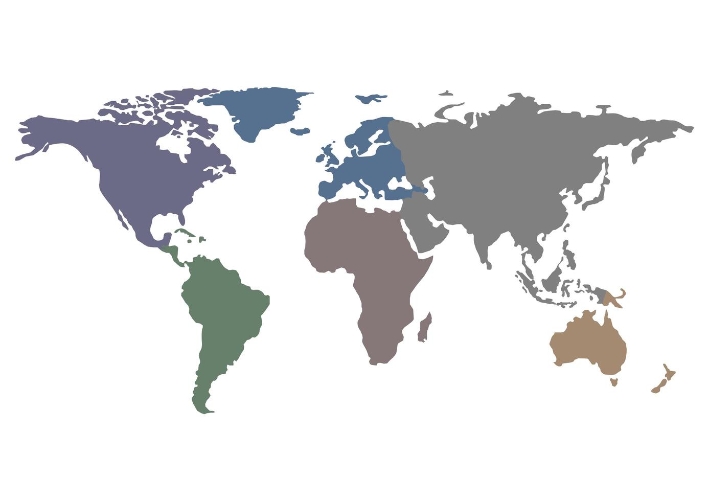 mapa mundo países separados foto