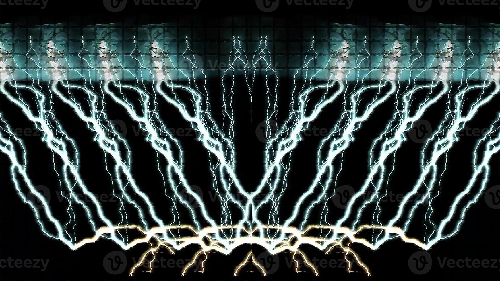 Digital Rendering Lighting Strike Electric Background photo