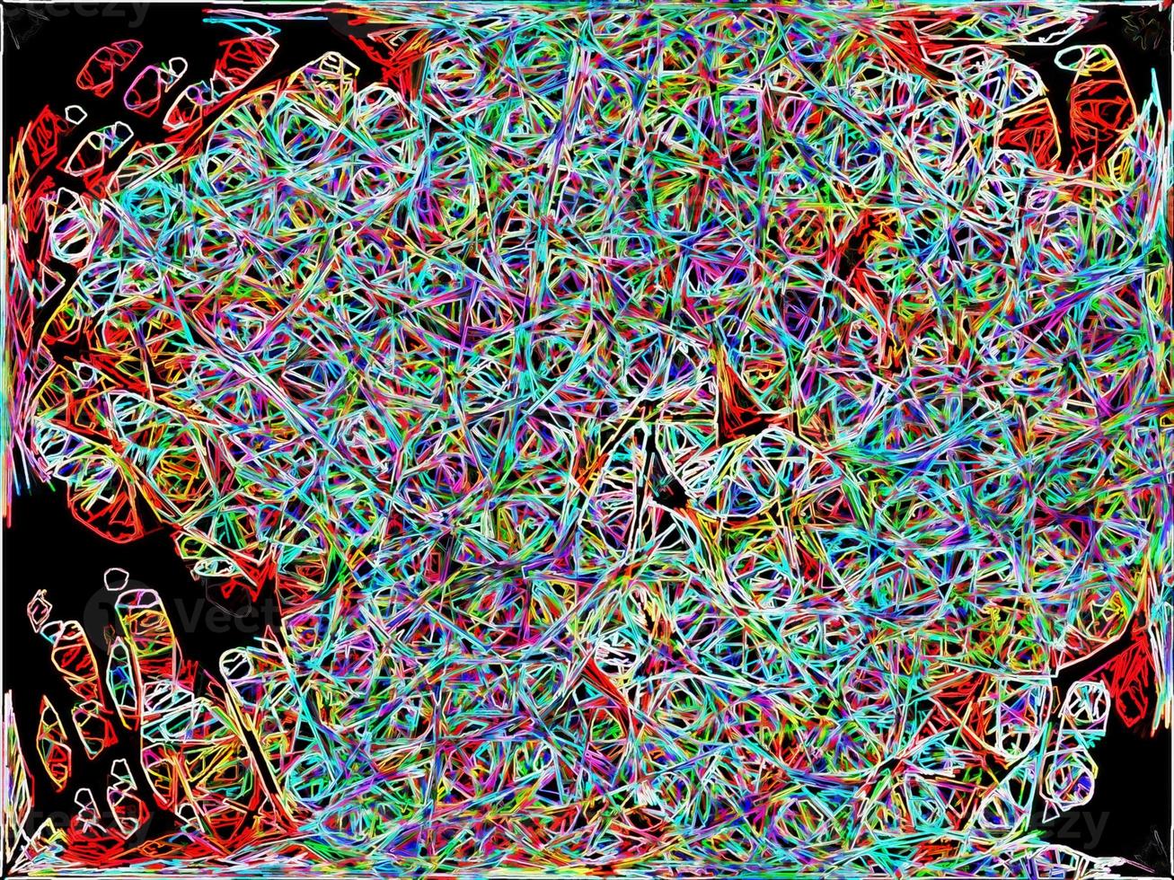 Digital Illustration Red Blue Colorful Background Pattern photo