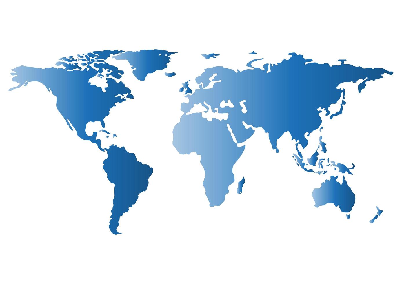 mapa mundo países separados foto