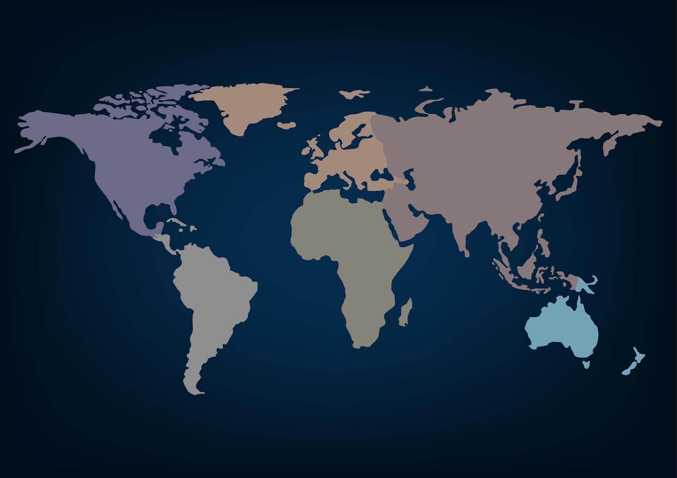 mapa mundo países separados foto