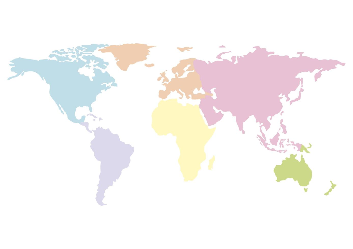 mapa mundo países separados foto