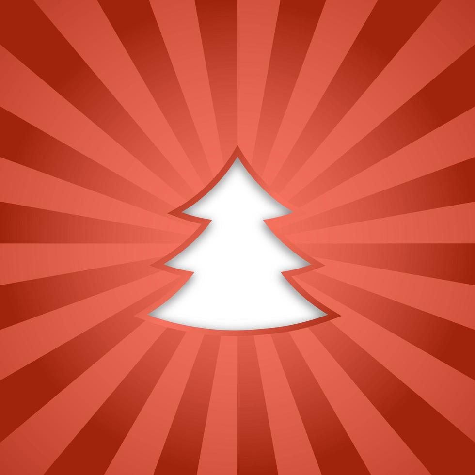 Christmas tree red background photo