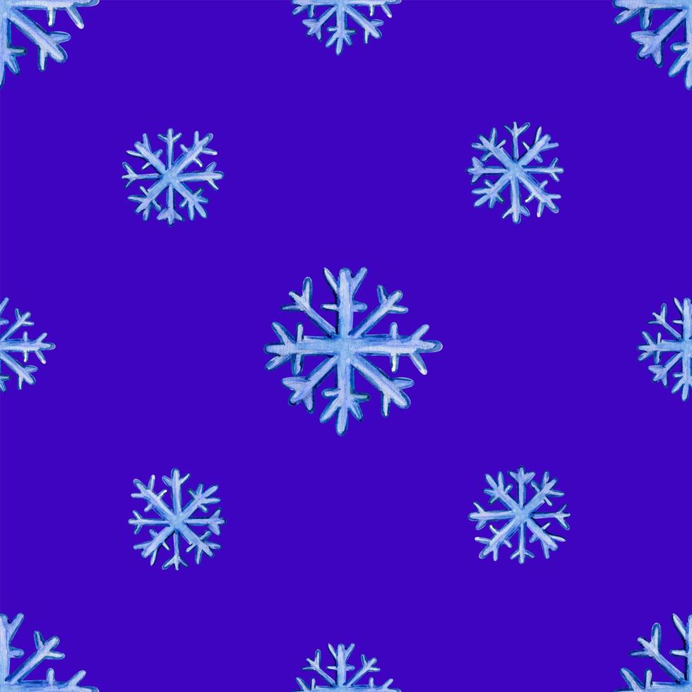 seamless Christmas pattern with snowflakes photo