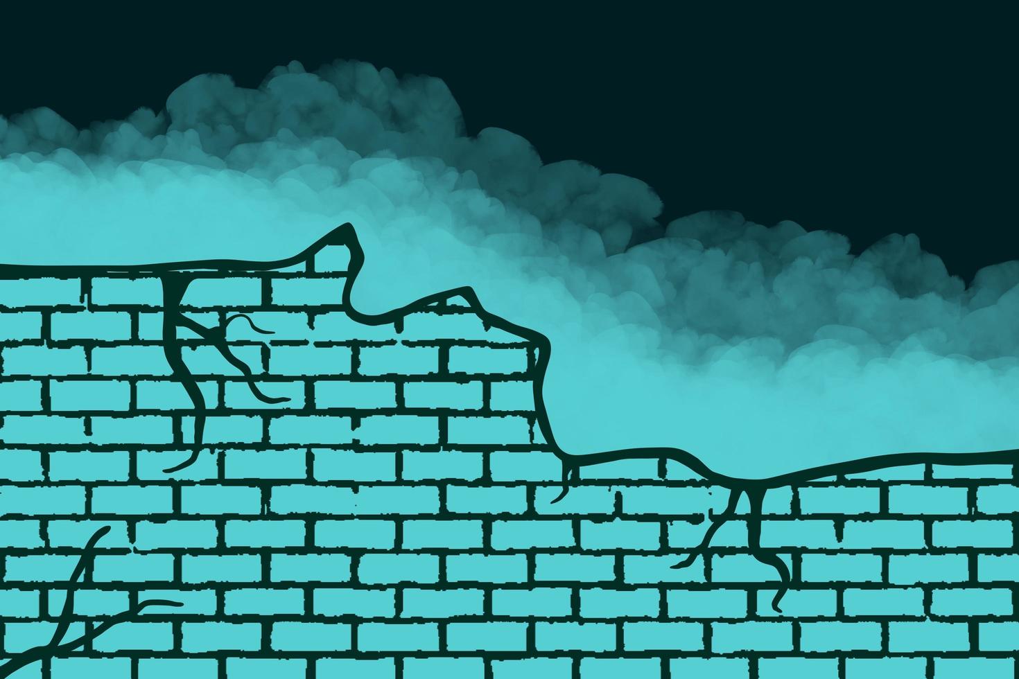 Tosca brick and cloud abstract background minimalist and modern photo