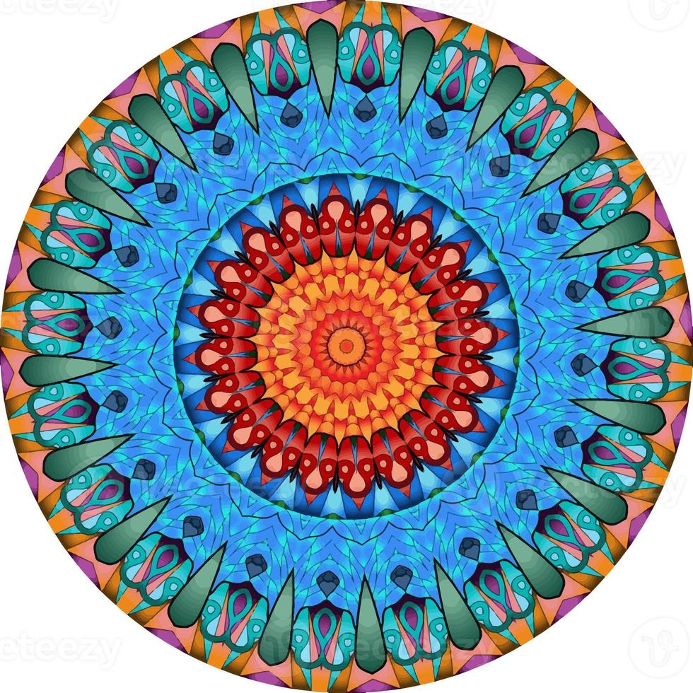 Mandala Background With Great Colors photo