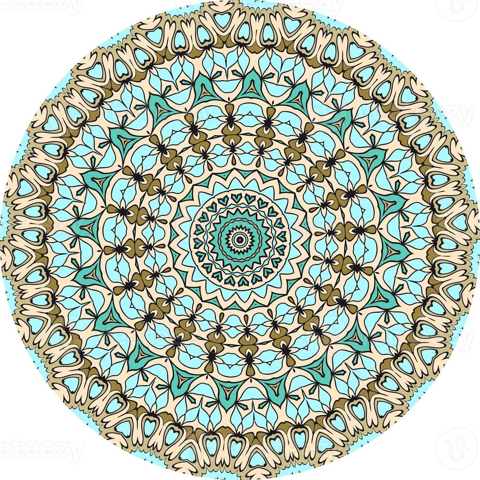 Luxury Ornamental Mandala Design Background Colorful photo