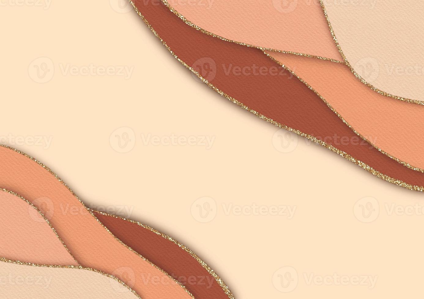 Abstract papercut background.  Hand drawn illustration photo