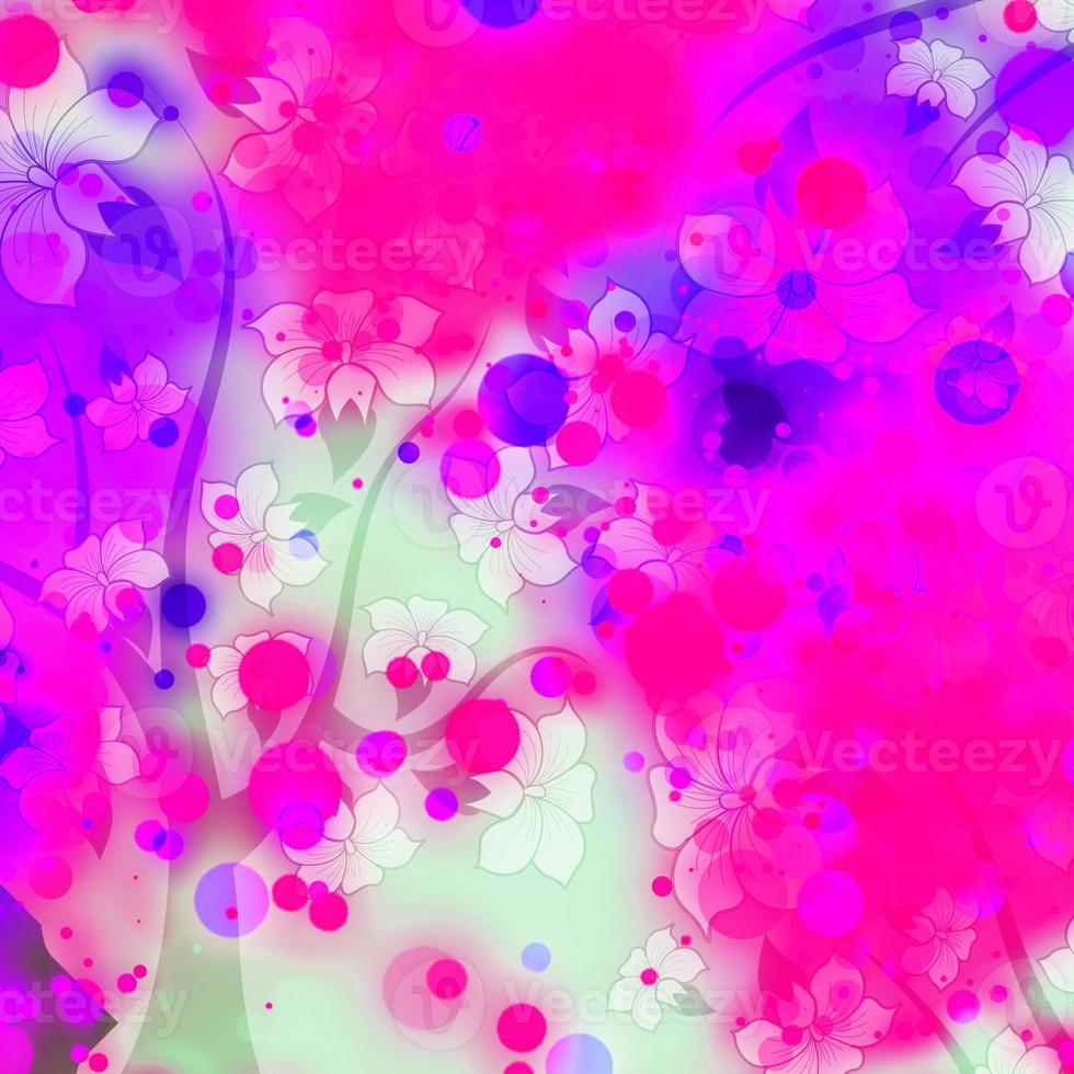 Colorful abstract background with paints and bubbles Free Photo