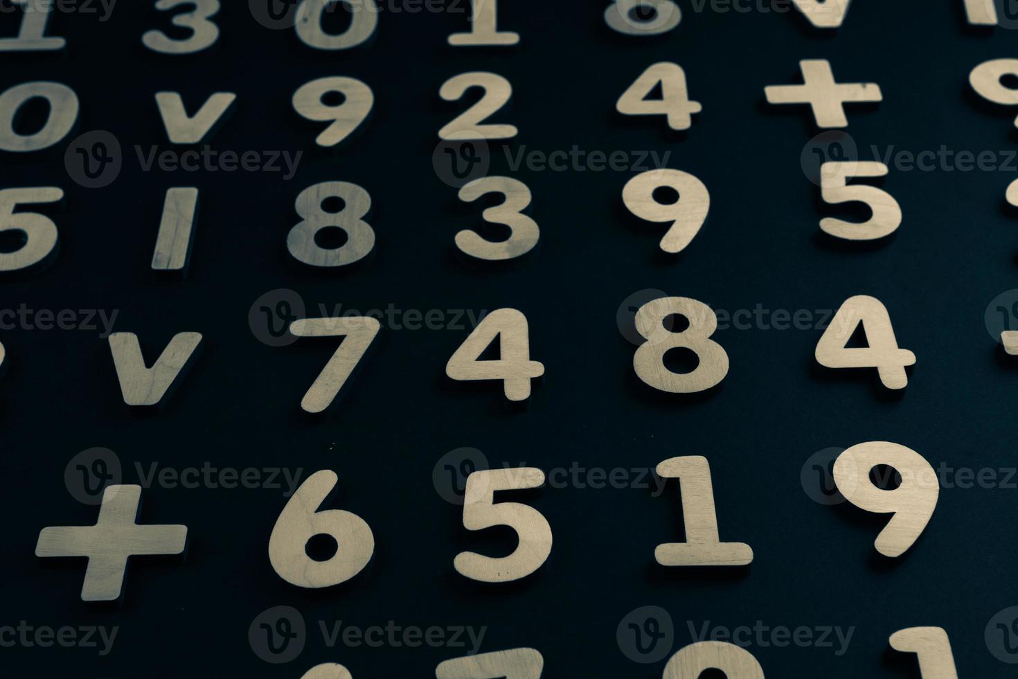 Background or texture of numbers. Finance data concept. Mathematic. Seamless pattern with numbers. Finance concept. photo