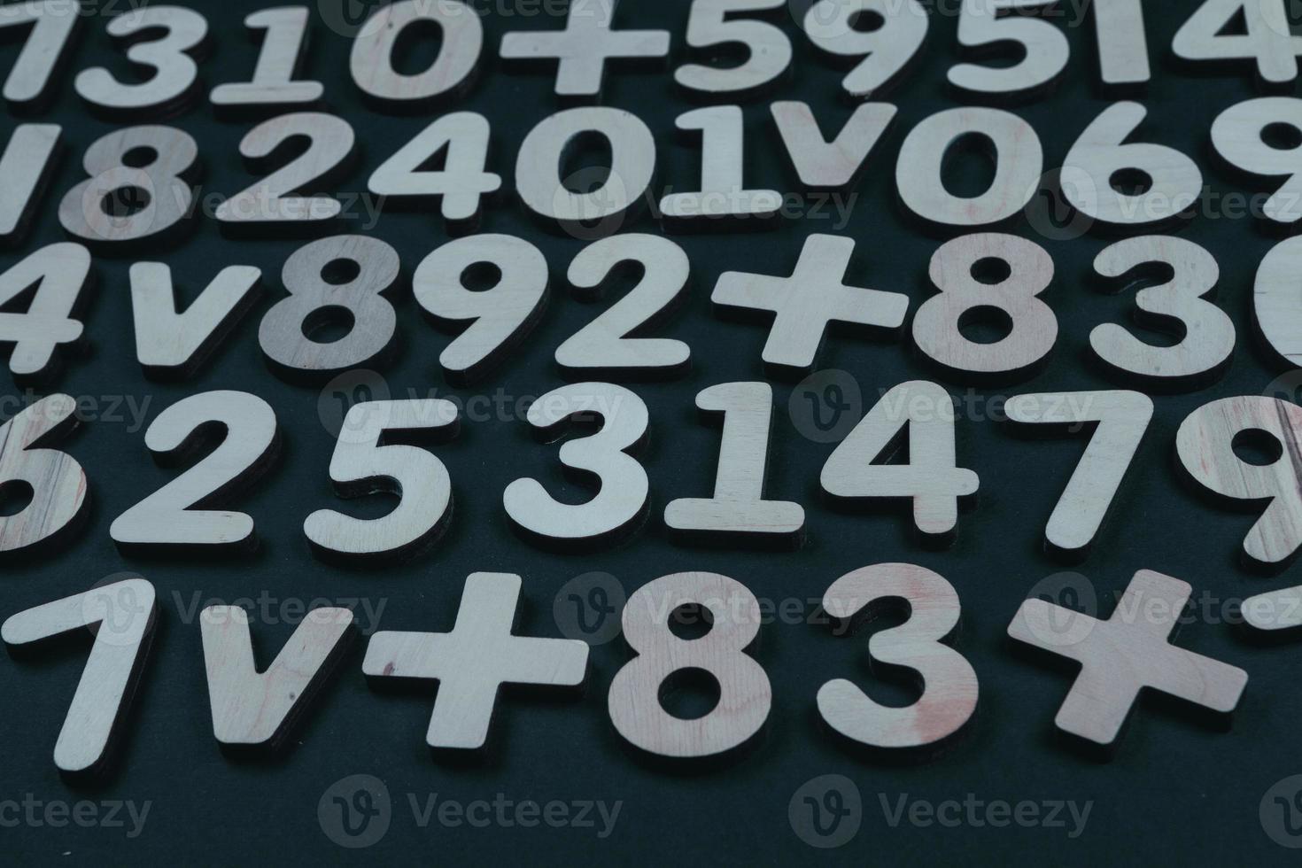 Background or texture of numbers. Finance data concept. Mathematic. Seamless pattern with numbers. Finance concept. photo