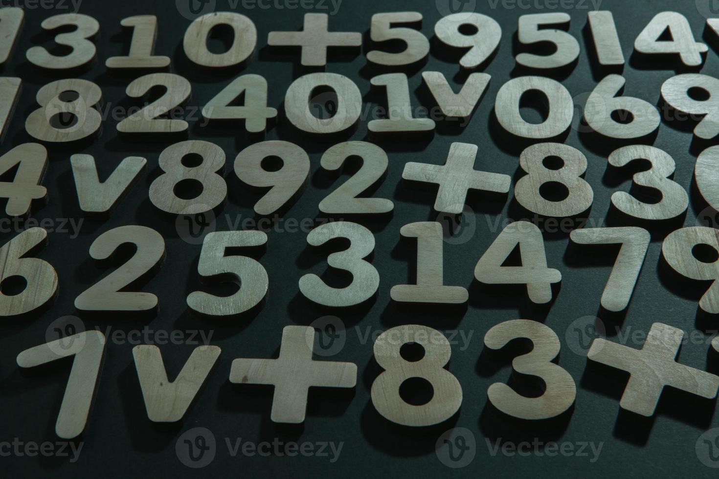 Background or texture of numbers. Finance data concept. Mathematic. Seamless pattern with numbers. Finance concept. photo