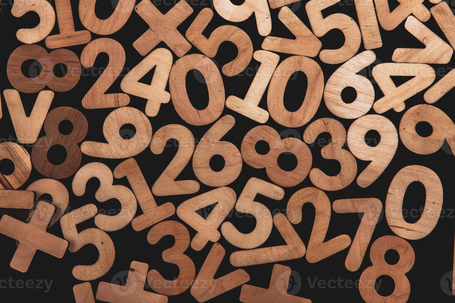 Background or texture of numbers. Finance data concept. Mathematic. Seamless pattern with numbers. Finance concept. photo