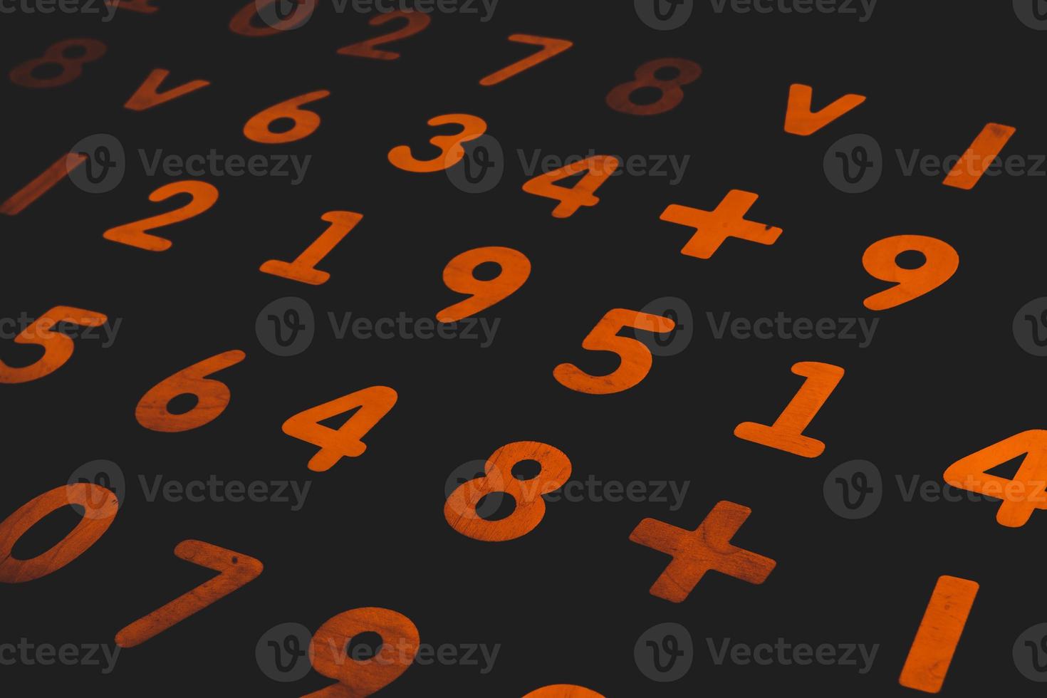Background or texture of numbers. Finance data concept. Mathematic. Seamless pattern with numbers. Finance concept. photo