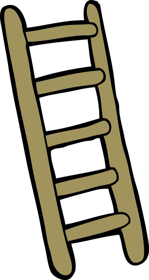 cartoon ladder vector