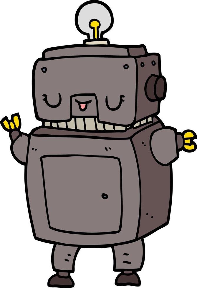 cartoon robot vector