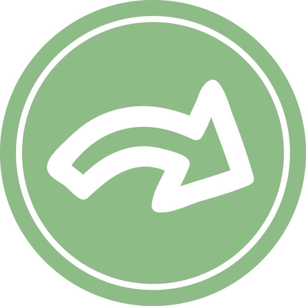 direction arrow circular icon vector