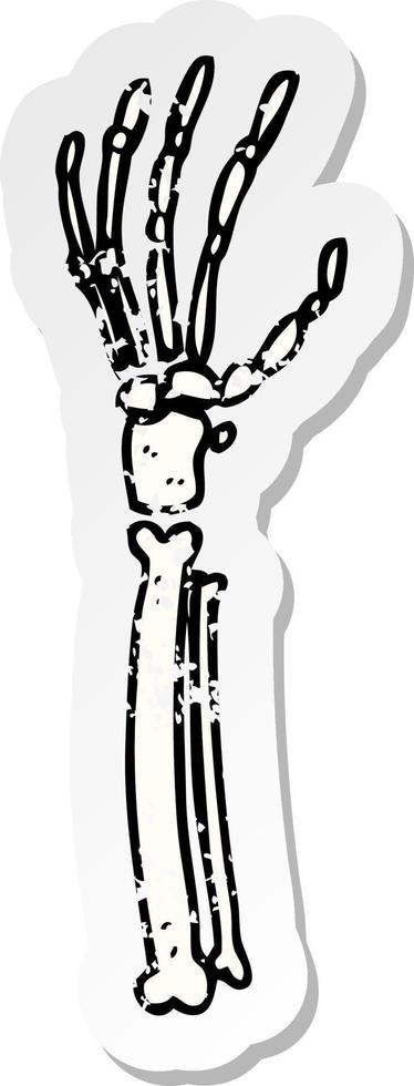 retro distressed sticker of a cartoon skeleton hand 10542504 Vector Art at Vecteezy retro distressed sticker of a cartoon skeleton hand 10542504 Vector Art at Vecteezy