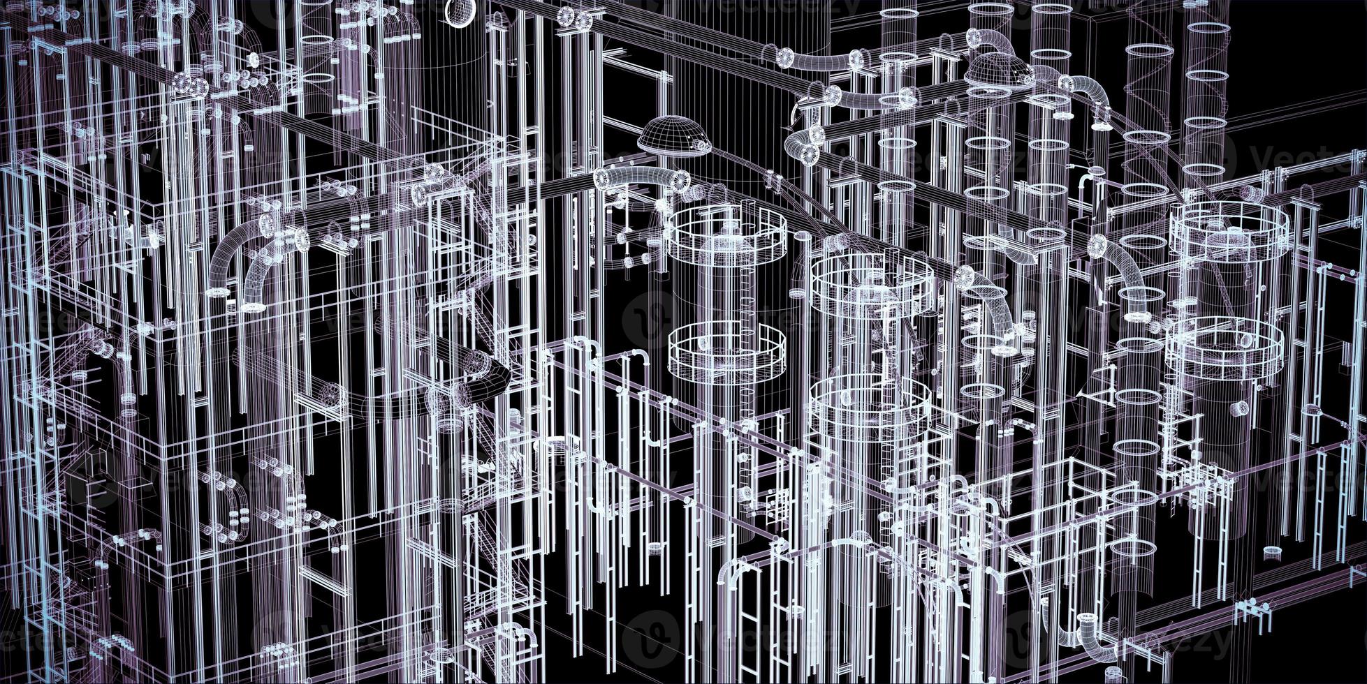 Abstract industrial, technology banner background. Engineering, factory photo
