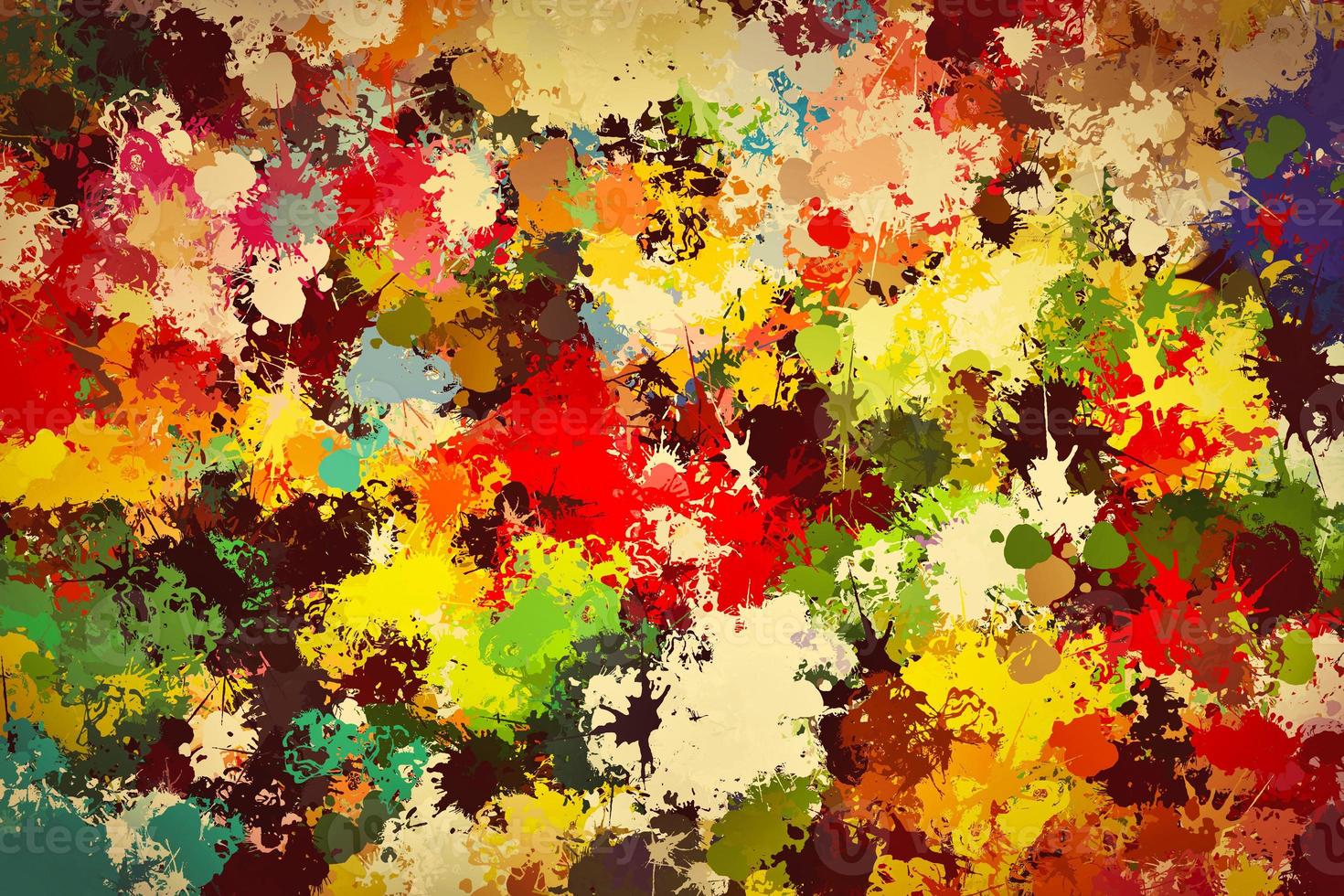 Colorful paint splashes background. Creative art photo