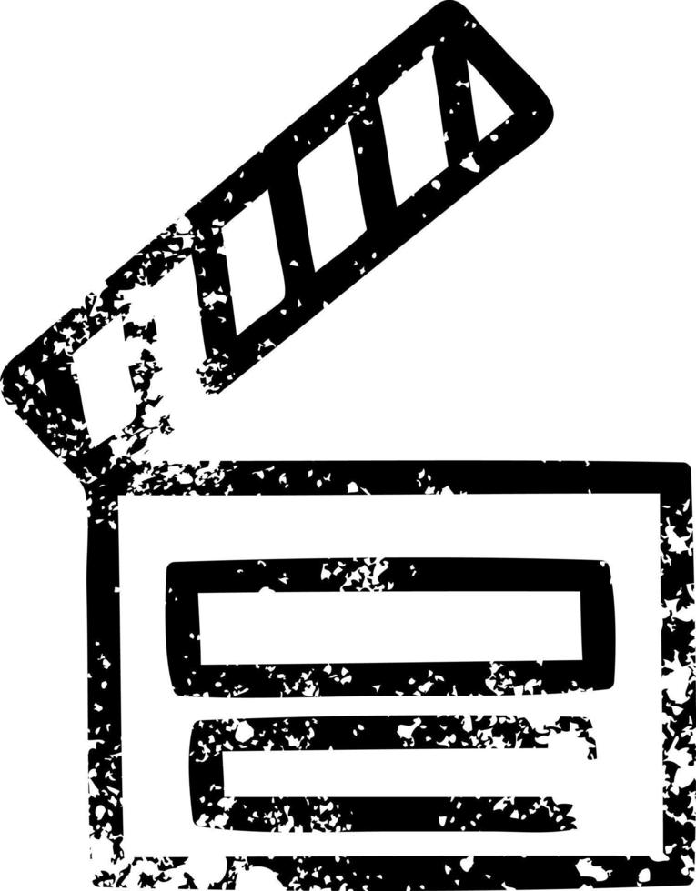 movie clapper board icon vector