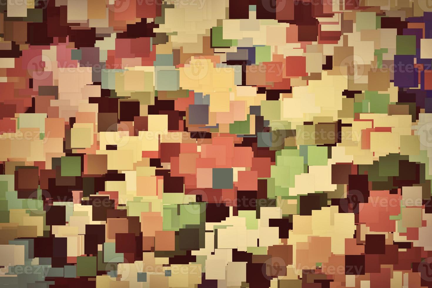 Colorful squares background in vintage sepia tint photo