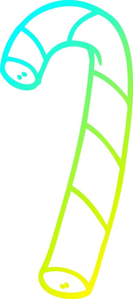 cold gradient line drawing cartoon pink candy canes vector