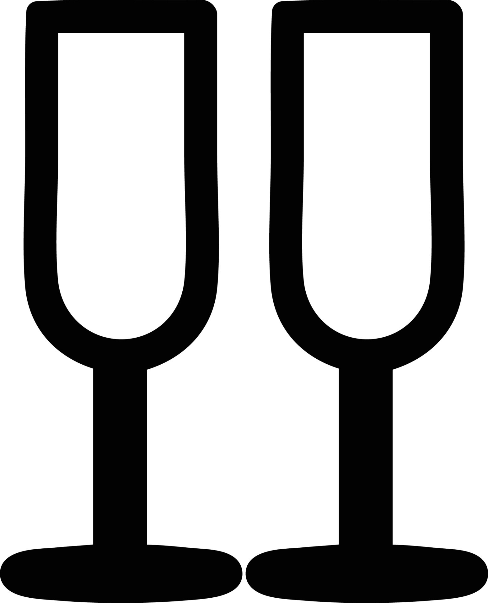 champagne glasses icon 10544029 Vector Art at Vecteezy