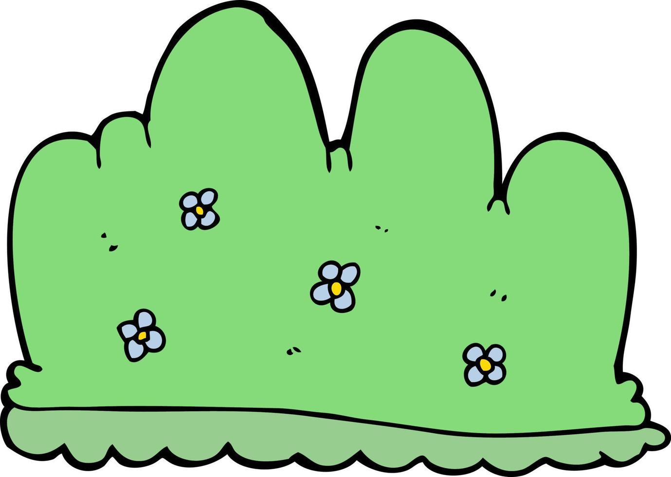 cartoon hedge vector