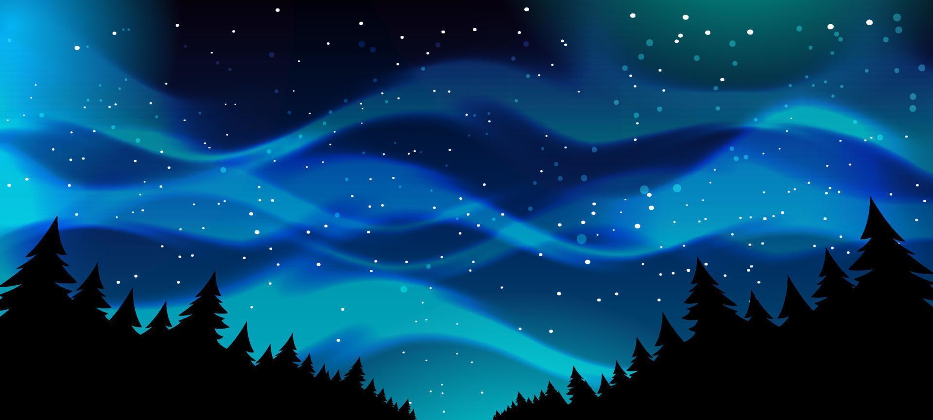 Aurora Northen Light Background vector