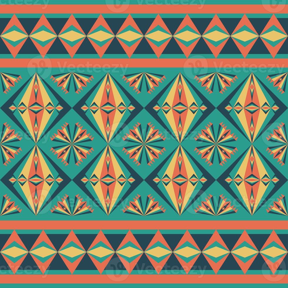 fabric pattern with green background photo