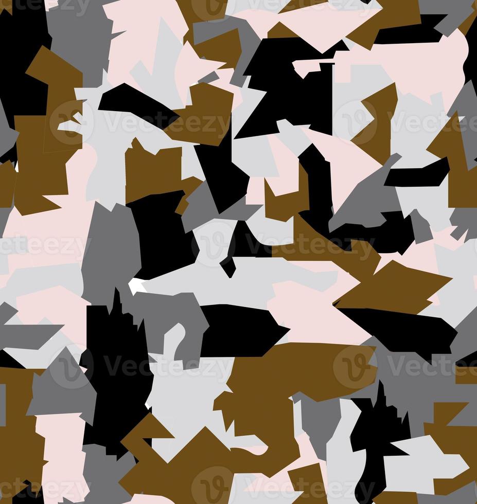 Geometric camouflage pattern for textile and decoration, perfect for mask decoration photo