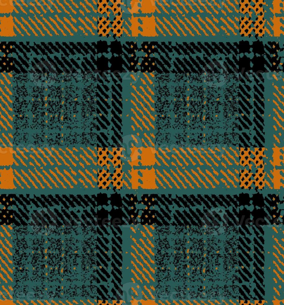 Checkered textures of abstract grunge pattern. Vector plaid hand drawn for textil and decoration photo